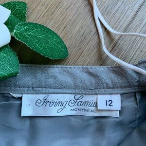 IRVING SAMUEL Vintage Suede Skirt